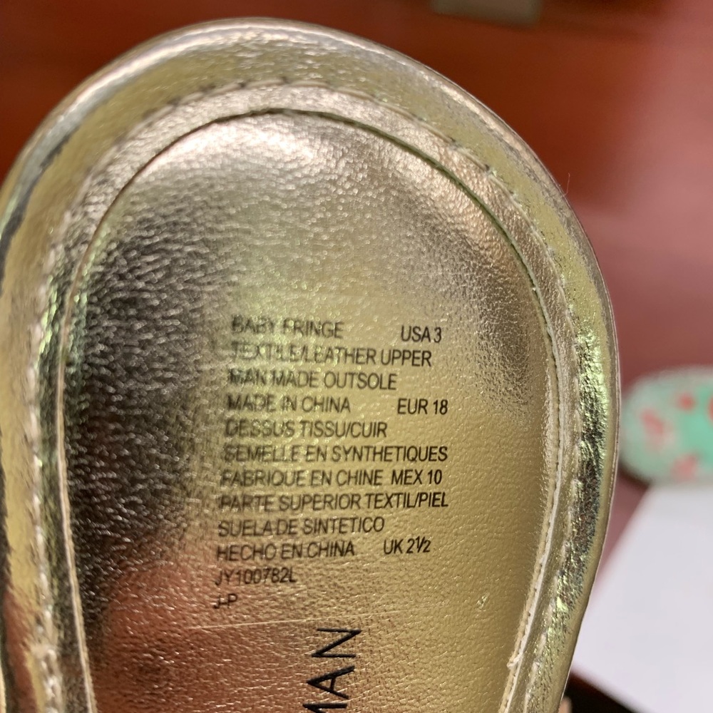 🌷  STUART WEITZMAN BABY SIZE 3 NWT - Picture 6 of 8